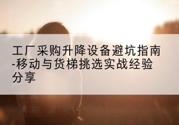 山亭移动式升降机怎么选-工厂采购升降设备避坑指南-移动与货梯挑选实战经验分享
